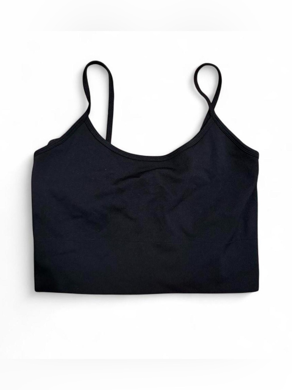 Offline by Aerie Black Women's Ribbed Cami athletic Top